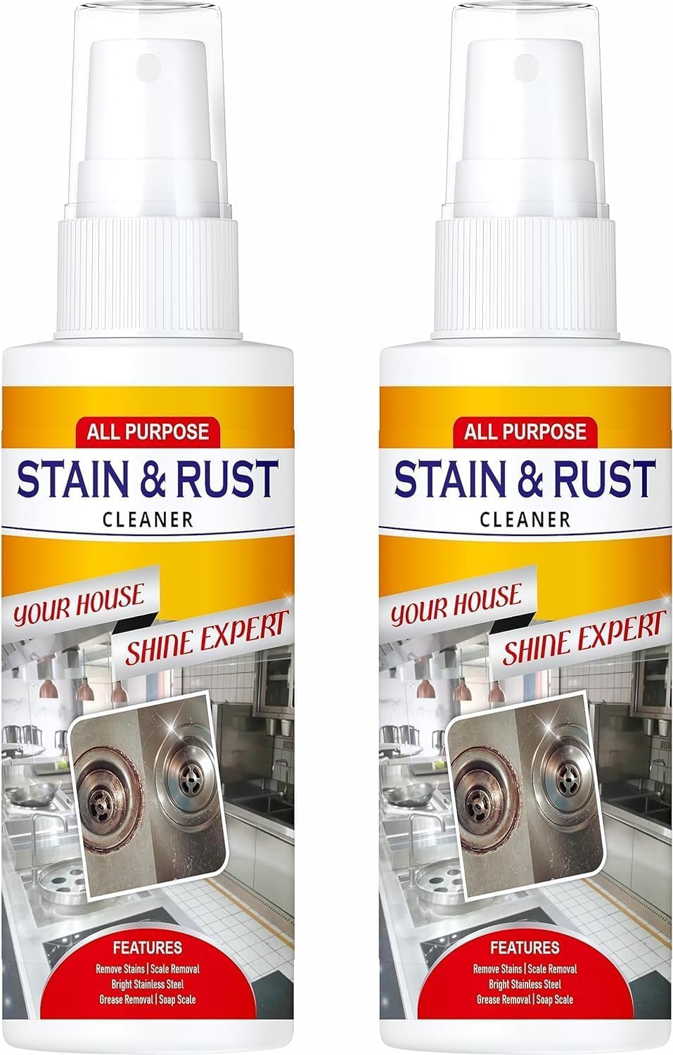 Powerful Kitchen Grease/stain & Rusted Solutions Rust Remover