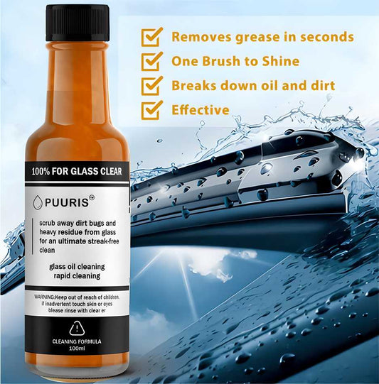 Degreasing Film Cleaning Agent for Car Front Windshield Oil Film Remover for Car Window Cleaning Agent for Both Home and Car Use