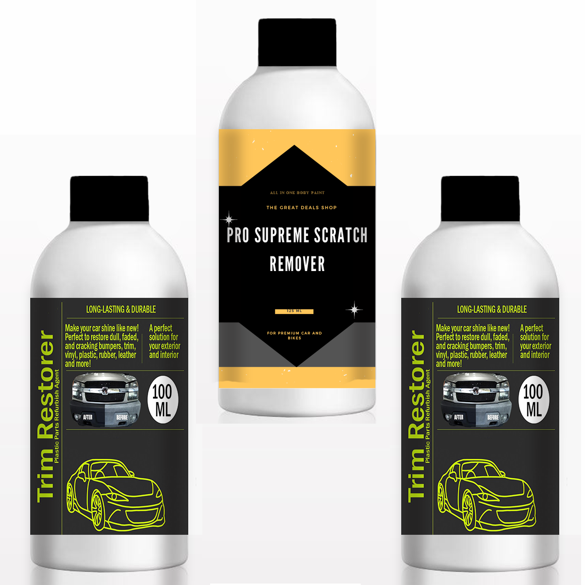 Plastic Restoring Agent | Special Nano Plastic Refresh Coating For Car & Bikes